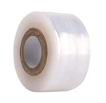 A roll of clear shrink film