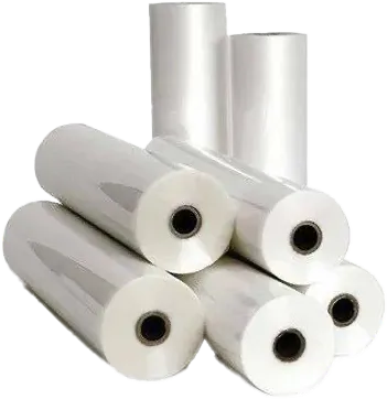 Rolls of clear polyethylene lay-flat tubing